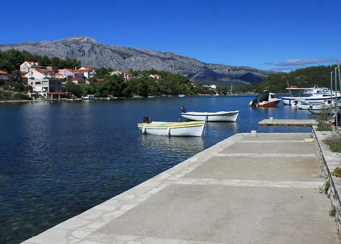 Seaside With A Swimming Pool Lumbarda, Korcula - 9303 Apartament *